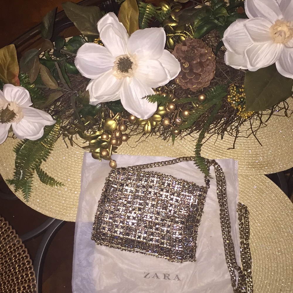 Zara gold chain bag❌price firm❌